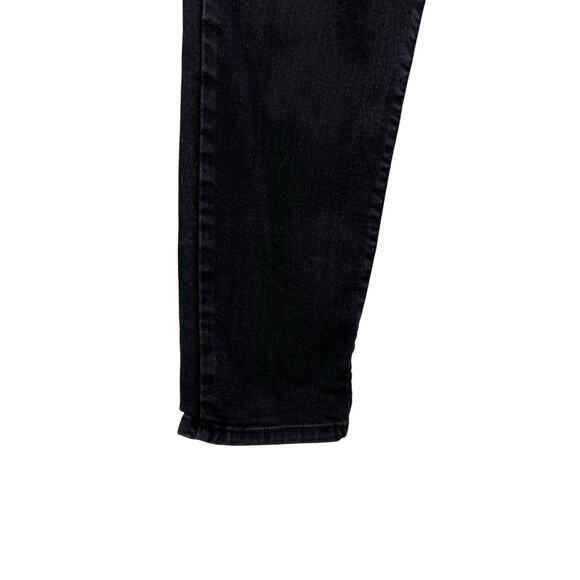 Just Black Skinny Jeans Womens 31 Black Rock 'n' Roll Dark Wash Mid-Rise Classic - Picture 5 of 9